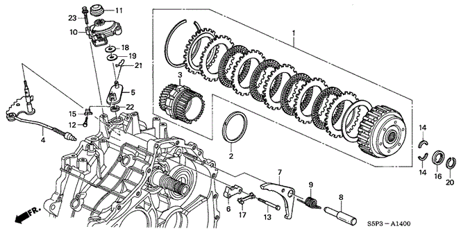 TRANSMISSION - AUTOMATIC/CVT STARTING CLUTCH for 2001 Honda CIVIC SEDAN #1