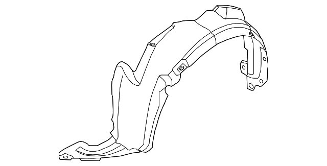 86811-2H010 Деталь FENDER LINER, LEFT