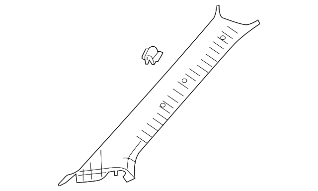 62211-08090-B0 WNDSHLD PLR TRIM, RIGHT