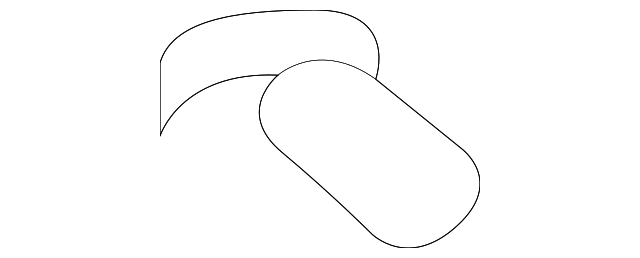 62422-08010-E0 UPR CTR PLR TRIM COVER, LEFT