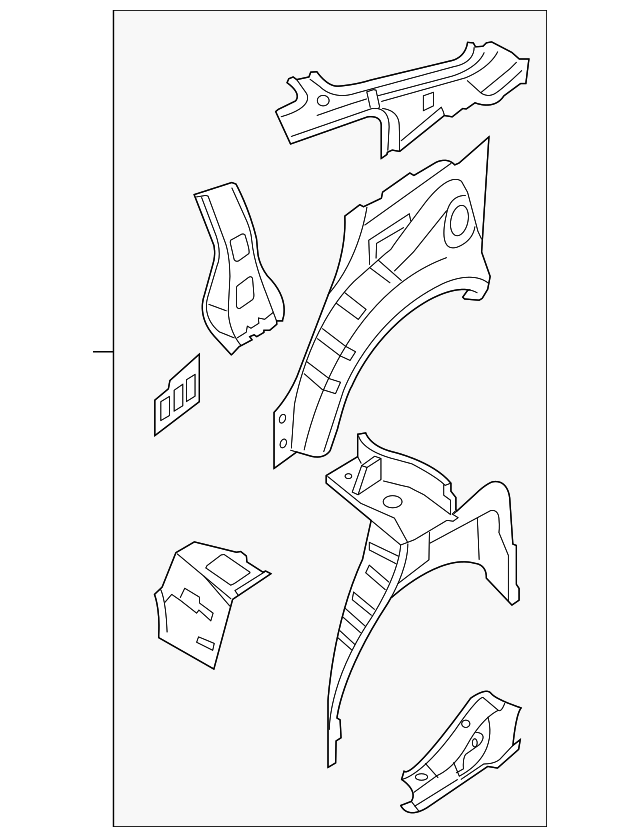 G6630-ZN5AB Деталь WHEELHOUSE ASSY, RIGHT
