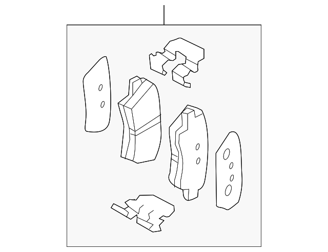 58302-A5B30 Деталь BRAKE PADS