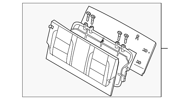 89600-7S000 Деталь SEAT BACK ASSY