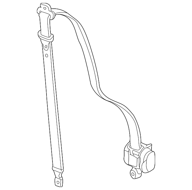 89022606 Деталь BELT & RETRACTOR, LEFT