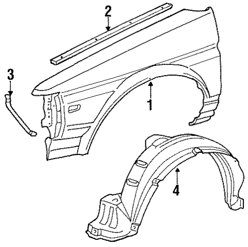 Tercel FENDER & COMPONENTS