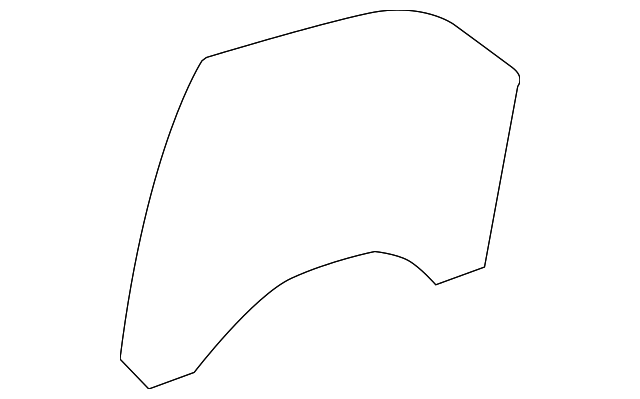 20794332 DOOR GLASS, LEFT