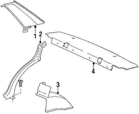 Colt INTERIOR TRIM - QUARTER PANELS