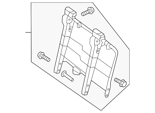 88651-1PC0A Деталь SEAT BACK FRAME, LEFT