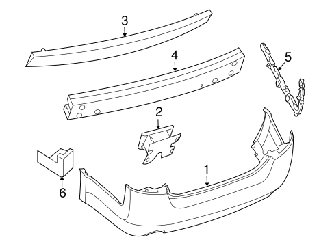Altima BUMPER & COMPONENTS - REAR