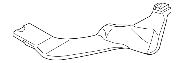 F151-61-271 Деталь LOWER DUCT, RIGHT