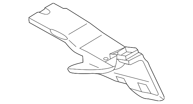 F151-61-272 Деталь LOWER DUCT, LEFT