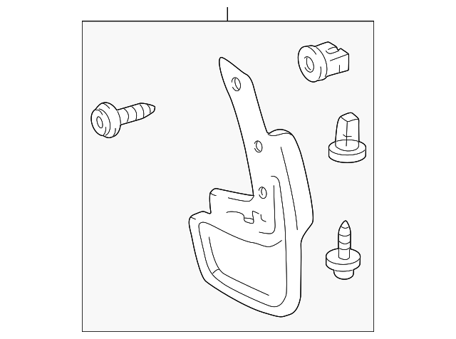 76625-39525 Деталь MUD GUARD, RIGHT