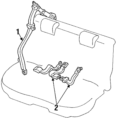 Escort REAR SEAT BELTS