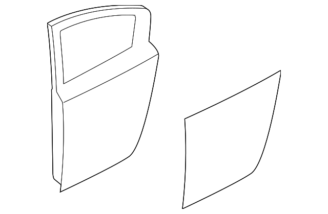 BNYB-73-02XD Деталь DOOR SHELL, LEFT