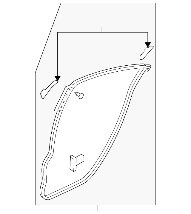 BN8V-73-760D Деталь SURROUND W'STRIP, LEFT