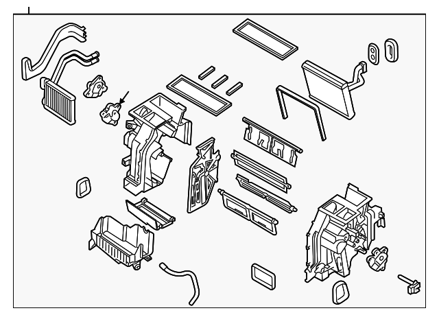 97100-4C010 Деталь AC & HEATER ASSY