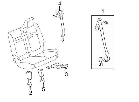 Traverse THIRD ROW SEAT BELTS