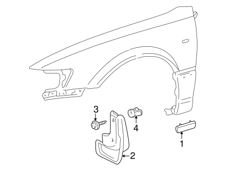 Solara EXTERIOR TRIM - FENDER