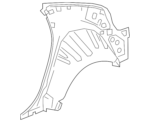23316231 Деталь OUTER WHEELHOUSE, LEFT