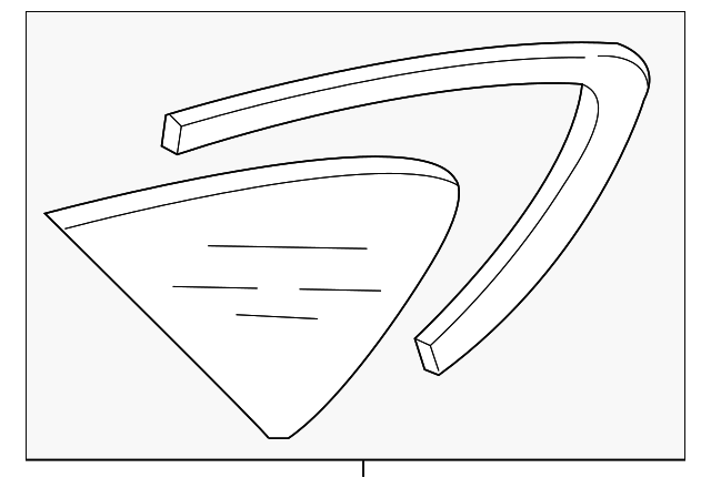 4G8-845-299-Q-NVB Деталь QTR GLASS, LEFT