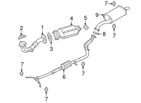 Rio EXHAUST COMPONENTS
