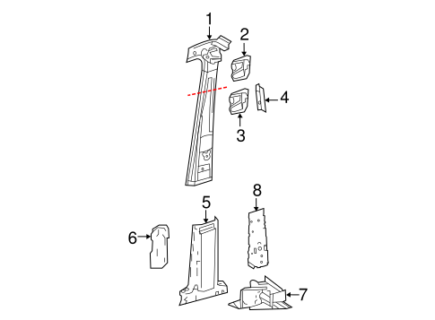 Sprinter 3500 CENTER PILLAR 2