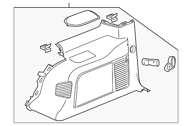 20986768 Деталь LOWER QTR TRIM, RIGHT