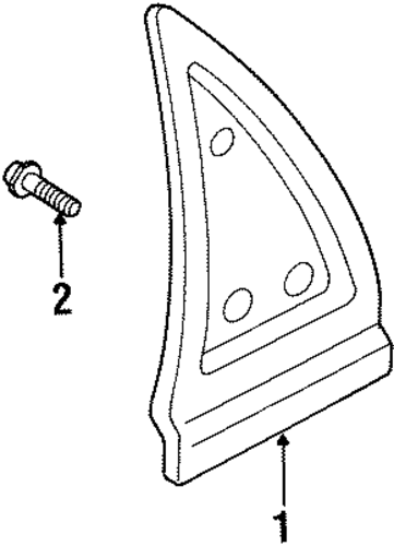 Sephia EXTERIOR TRIM - REAR DOOR