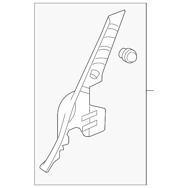 62551-52170-B0 Деталь LOWER QTR TRIM, RIGHT