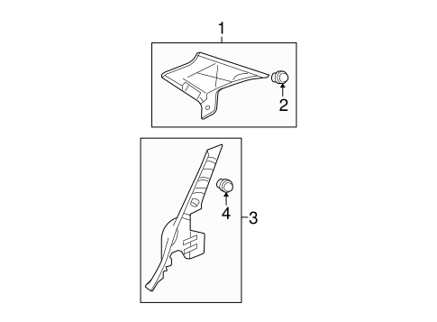 Yaris INTERIOR TRIM - QUARTER PANELS 3