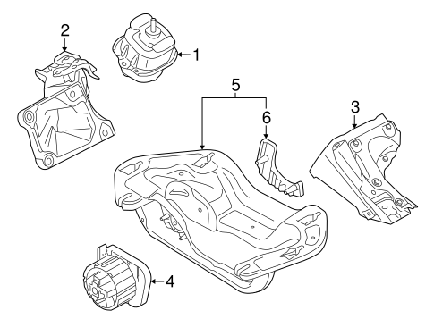X6 ENGINE & TRANS MOUNTING