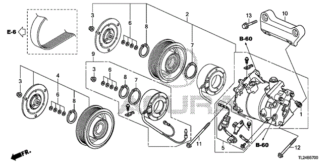TSX SEDAN A / C COMPRESSOR