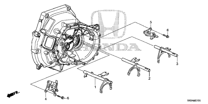 CIVIC SEDAN MT SHIFT FORK - SHIFT HOLDER (1.8L)