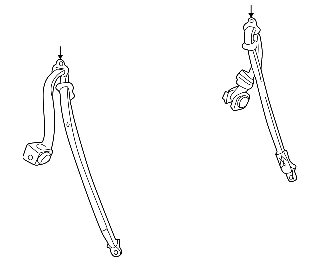 89023943 Деталь BELT & RETRACTOR, LEFT