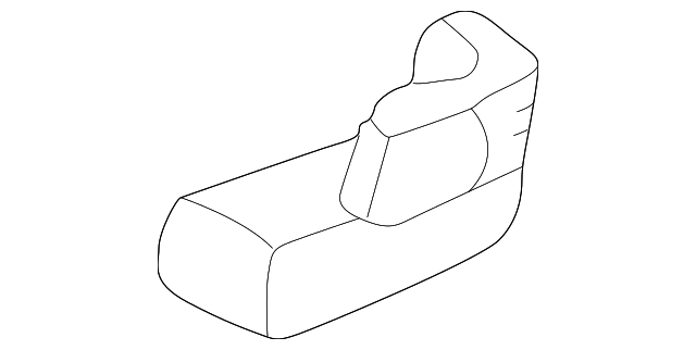 89023947 Деталь CENTER SEAT BELT, LEFT