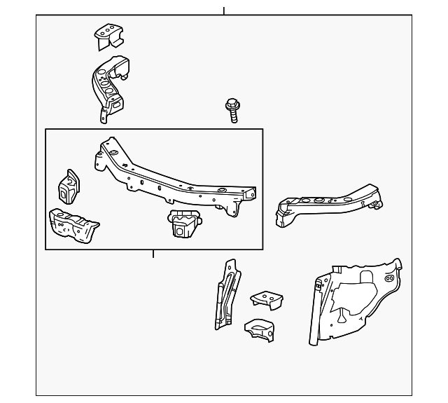 22783388 Деталь RADIATOR SUPPORT