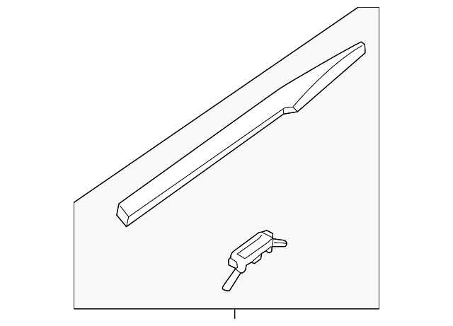 87231-2V100 Деталь ROOF MOLDING, LEFT
