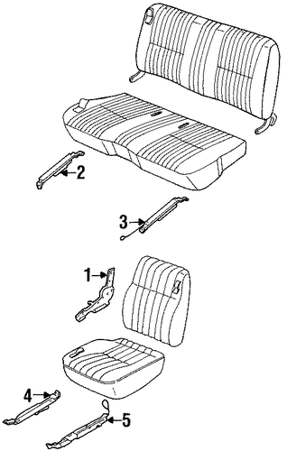 Pickup FRONT SEAT COMPONENTS