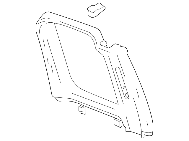 15843200 Деталь UPPER TRIM, LEFT