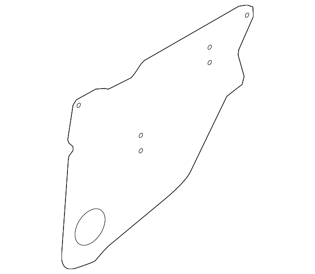 62244SC000 Деталь WATER SHIELD, LEFT
