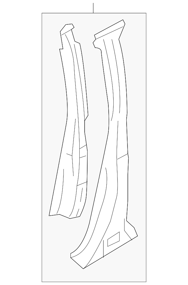 51430AG12A9P Деталь CENTER PILLAR, RIGHT