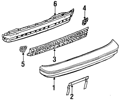 626 BUMPER ASSEMBLY - REAR