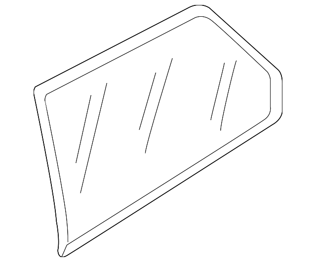 5GM-845-041-A-NVB Деталь QUARTER GLASS, LEFT