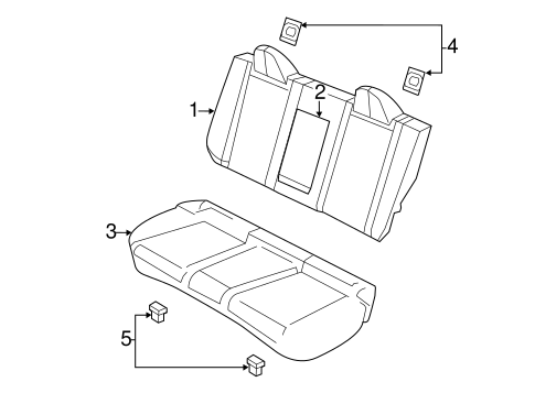 Sebring REAR SEAT COMPONENTS 2
