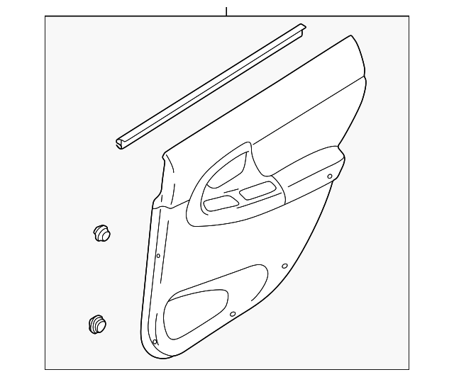 94220FE160NF Деталь DOOR TRIM PANEL, RIGHT