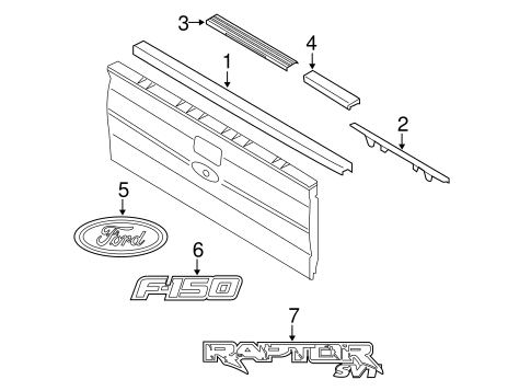 F-150 EXTERIOR TRIM - PICK UP BOX