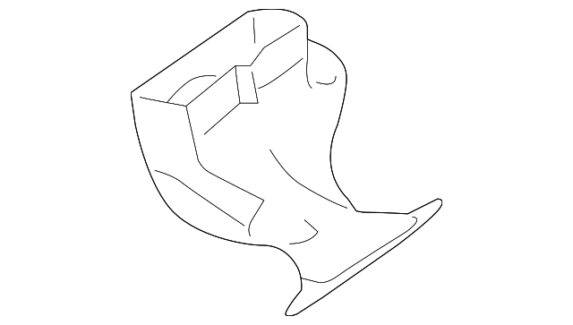 68004777AA Деталь LOWER DUCT, LEFT