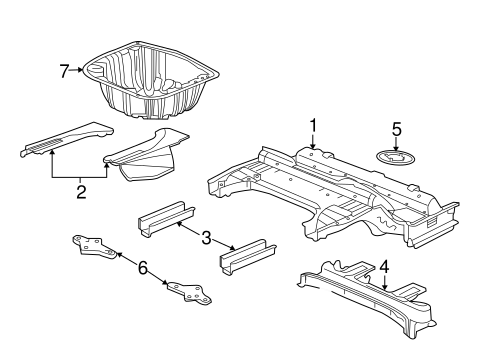 Caprice REAR FLOOR & RAILS