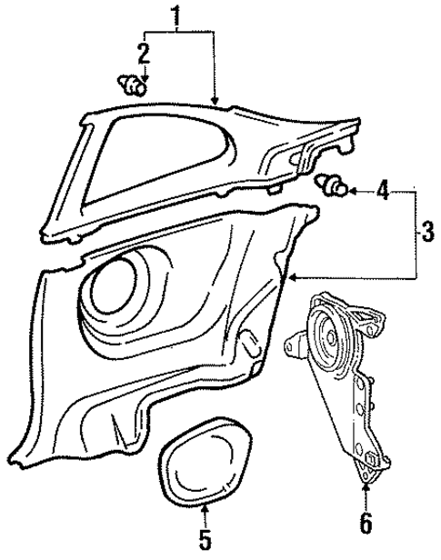 Celica INTERIOR TRIM - QUARTER PANELS 2