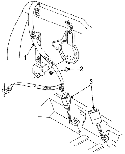 Cabrio REAR SEAT BELTS